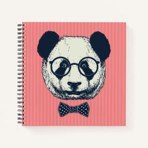 Panda Stripes Notizblock