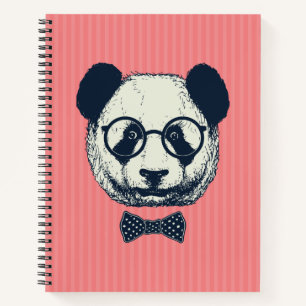 Panda Stripes Notizblock