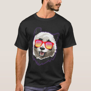 Panda Sunglasses Panda Bären Sonnenbrille T-Shirt