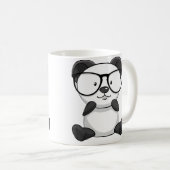 Panda Sunglasses Panda Lover Themed Kaffeetasse (VorderseiteRechts)