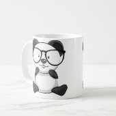 Panda Sunglasses Panda Lover Themed Kaffeetasse (Vorderseite Links)