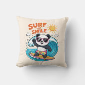 PANDA SURF Kind Sommer Kissen (Vorderseite)