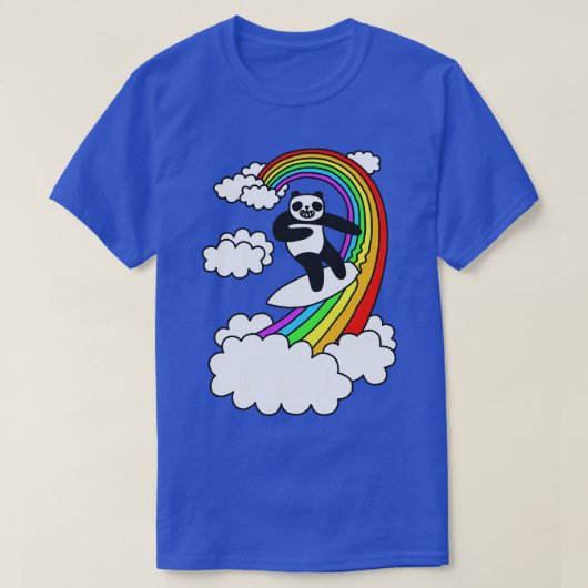 Panda Surf Rainbow T-Shirt (Design vorne)