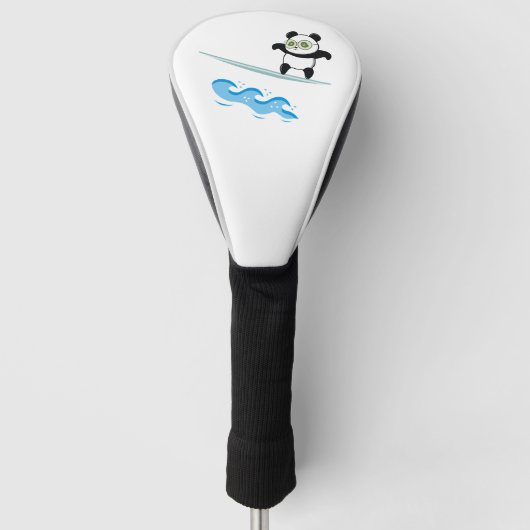 Panda Surfing Golf Headcover (Vorderseite)
