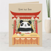Panda, Sushi Karte (Vorderseite)