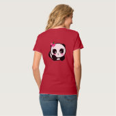 Panda Süß Design T-Shirt (Rückseite Vollansicht)