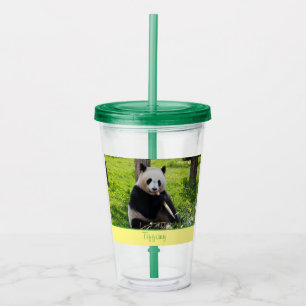 Panda-Süsse Acryltrinkbecher