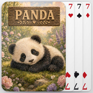 Panda Süßes Baby-Geschichtenbuch Kinderzimmer Tier Spielkarten