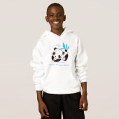 Panda - Swim & Climb - Kinder erziehen Hoodie (Vorne ganz)