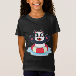 Panda Swimming Lifebuoy T-Shirt