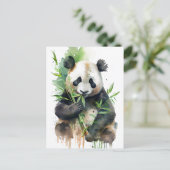 Panda Symbol der Gemütlichkeit Freundlichkeit Harm Postkarte (Stehend Vorderseite)