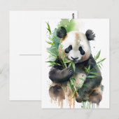 Panda Symbol der Gemütlichkeit Freundlichkeit Harm Postkarte (Vorne/Hinten)