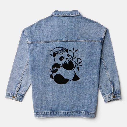 Panda T - Shirt Jeansjacke (Rückseite)