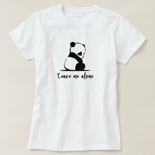 Panda T - Shirt Niedlich Riant Panda Sad Panda Shi (Design vorne)