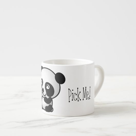 Panda-Tasse! Espressotasse (Vorderseite Rechts)
