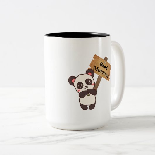 Panda-Tasse Zweifarbige Tasse (VorderseiteRechts)