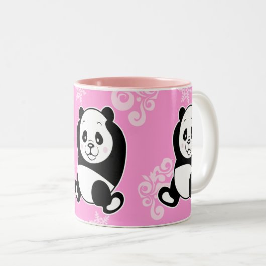Panda-Tasse Zweifarbige Tasse (VorderseiteRechts)