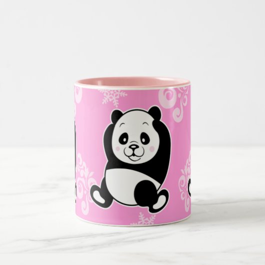 Panda-Tasse Zweifarbige Tasse (Mittel)