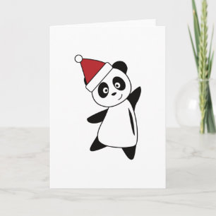 Panda Teddy Bär Weihnachtsgebäck Niedliche Tiere f Karte