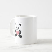 Panda Teddy Bear mit Herz Kaffeetasse (Vorderseite Links)