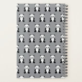 Panda Teddy Bear Planner Planer (Rückseite)