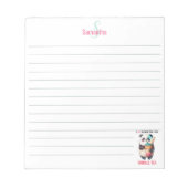 Panda-Tee-Panda mit personalisiertem Tee aus Bubbl Notizblock (Vorderseite)