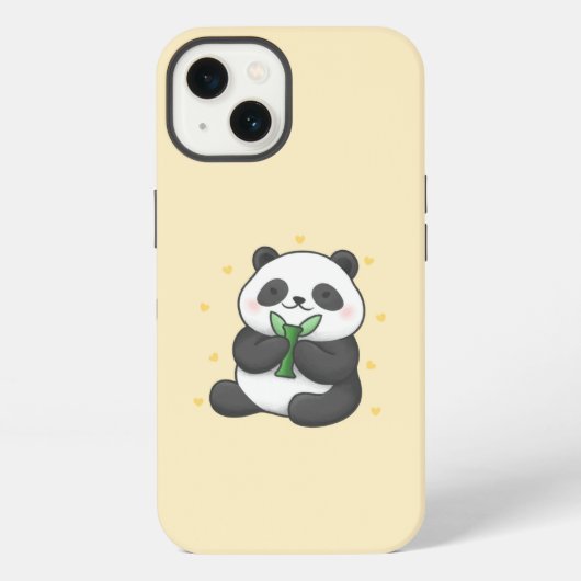 Panda-Telefonzelle iPhone Hülle (Rückseite)
