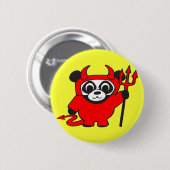 Panda - Teufel - Knopf Button (Vorne & Hinten)