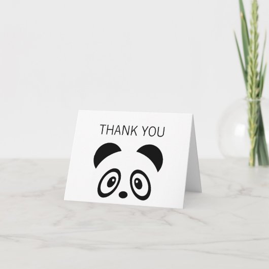 Panda thank you card dankeskarte (Vorderseite)