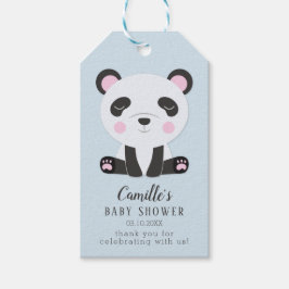 Panda Theme Baby Dusche Danke Ihnen für Tags Geschenkanhänger
