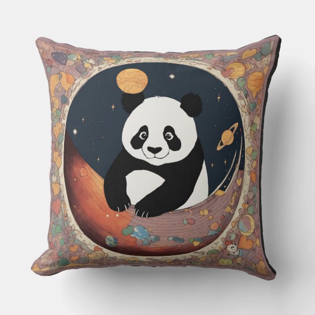 Panda Throw Pillow Kissen (Vorderseite)