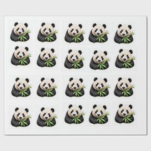 Panda Tier süßer Panda Süßigkeit  Geschenkpapier
