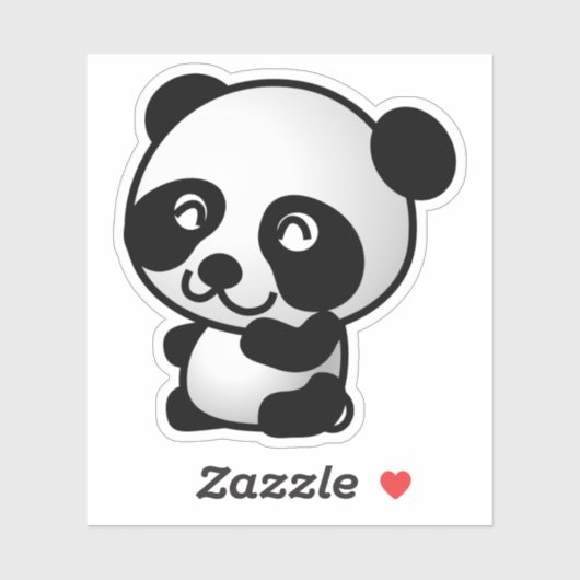 Panda-Tiere tragen. Aufkleber (Blatt)