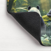 Panda Tierwelt Wilder Wilder Geist Mousepad (Ecke)