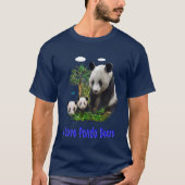 Panda trägt T - Shirt (Vorderseite)