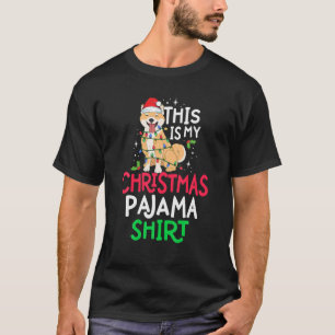 Panda Tree Lights Funny Dies ist mein Weihnachtsja T-Shirt