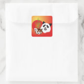 Panda Treffen Aufkleber (Tasche)