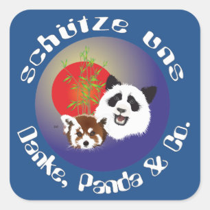 Panda Treffen Aufkleber