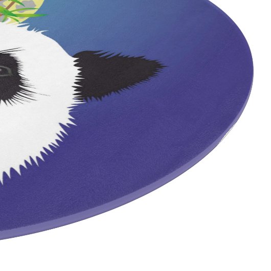 Panda Treffen Glasbrett Schneidebrett (Ecke)