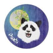 Panda Treffen Glasbrett Schneidebrett (Vorderseite)