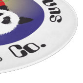 Panda Treffen Glasbrett Schneidebrett (Ecke)