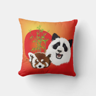 Panda Treffen Kissen