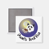 Panda Treffen Magnet (Vorderseite/Rückseite)