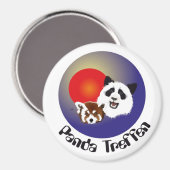 Panda Treffen Magnet (Vorderseite/Rückseite)