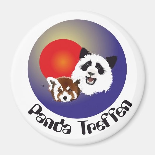 Panda Treffen Magnet (Vorne)