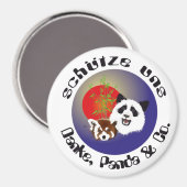Panda Treffen Magnet (Vorderseite/Rückseite)