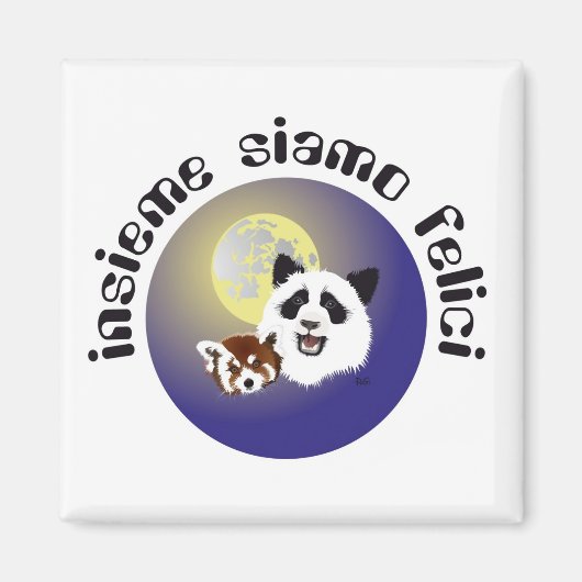 Panda Treffen Magnet (Vorne)