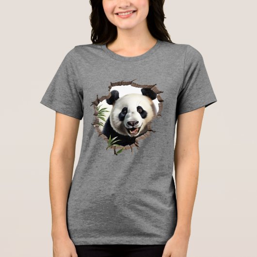 Panda Tri-Blend Shirt (Vorderseite)