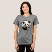 Panda Tri-Blend Shirt (Vorderseite voll)