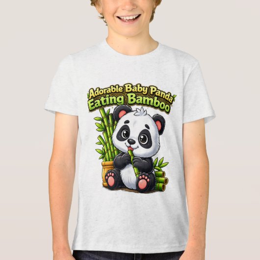 Panda Tri-Blend shirt (Vorderseite)